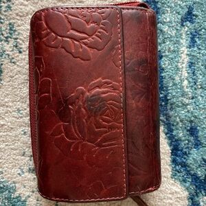 Red Italian Leather Wallet